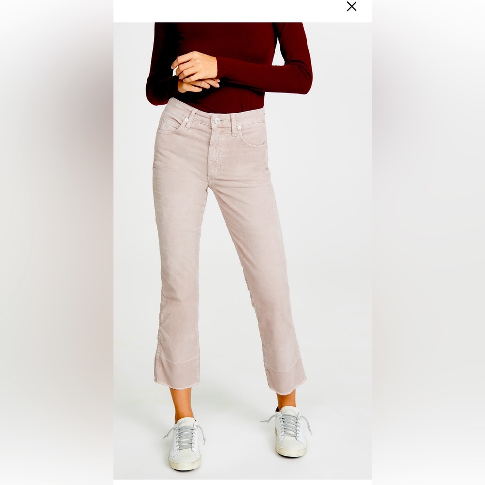 Amo Bella Velveteen High Rise Slight Boot Cut Pants